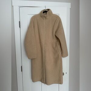 NWT Joe Fresh Long Teddy Coat